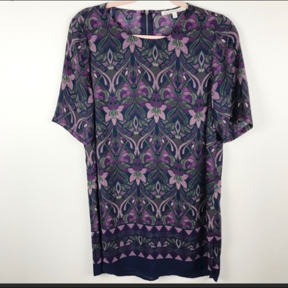 $5 SALE Daniel Rainn Floral Tunic Top Size M